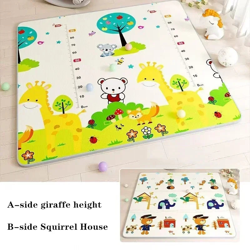 Tapis de Jeu pour Bébé - EPE Non-Toxique - 5 Tailles - Double Face - Sécurité Enfant