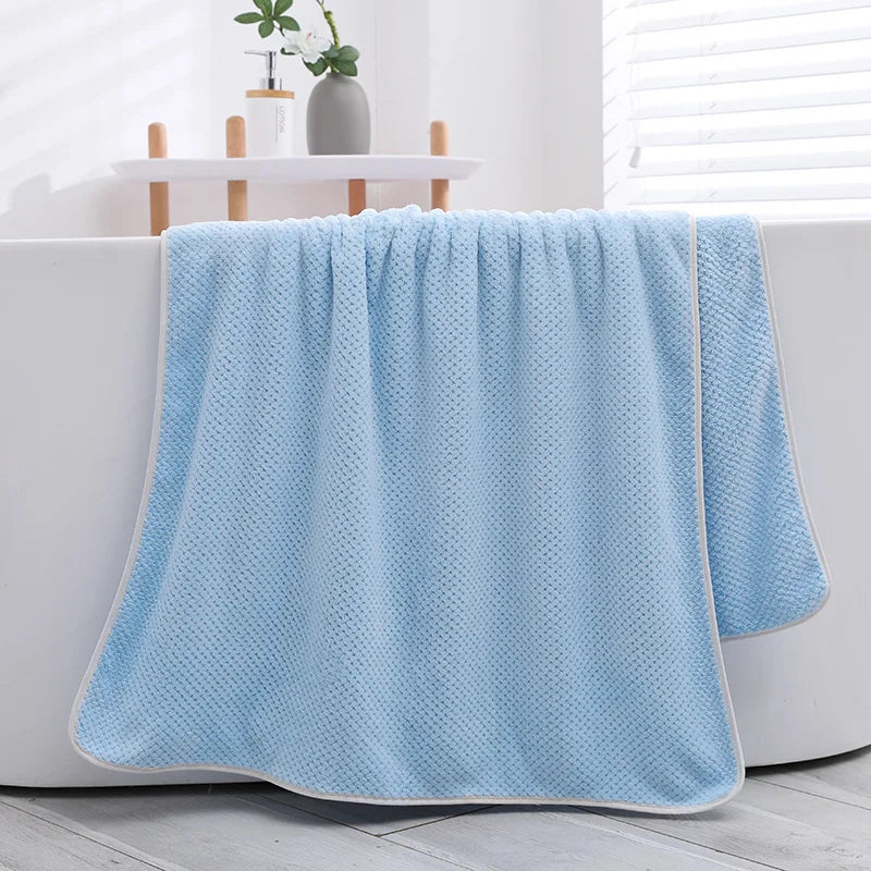 Serviette de Bain Bébé Ultra Douce - Peignoir en Polaire Corail - Couverture Emmaillotage