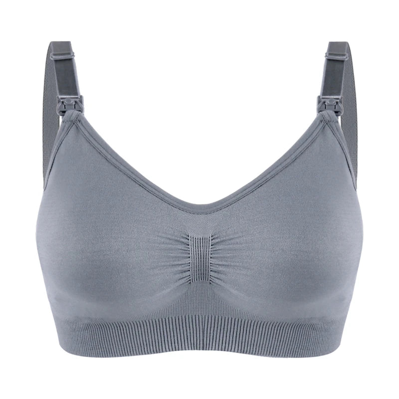 Soutien-gorge d'allaitement respirant sans couture - Soutien-gorge de maternité grande taille avec maintien