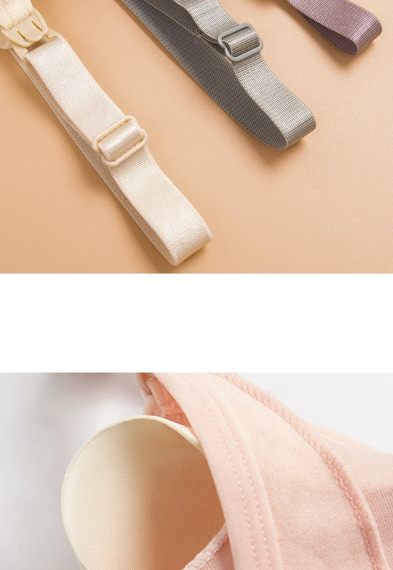 Soutien-gorge d'allaitement respirant sans couture - Soutien-gorge de maternité grande taille avec maintien