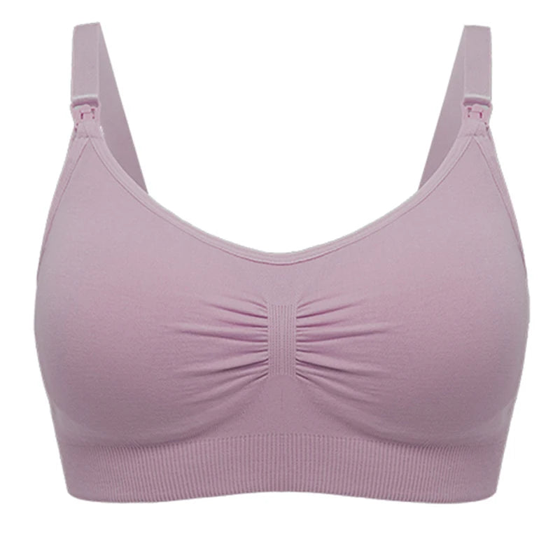 Soutien-gorge d'allaitement respirant sans couture - Soutien-gorge de maternité grande taille avec maintien