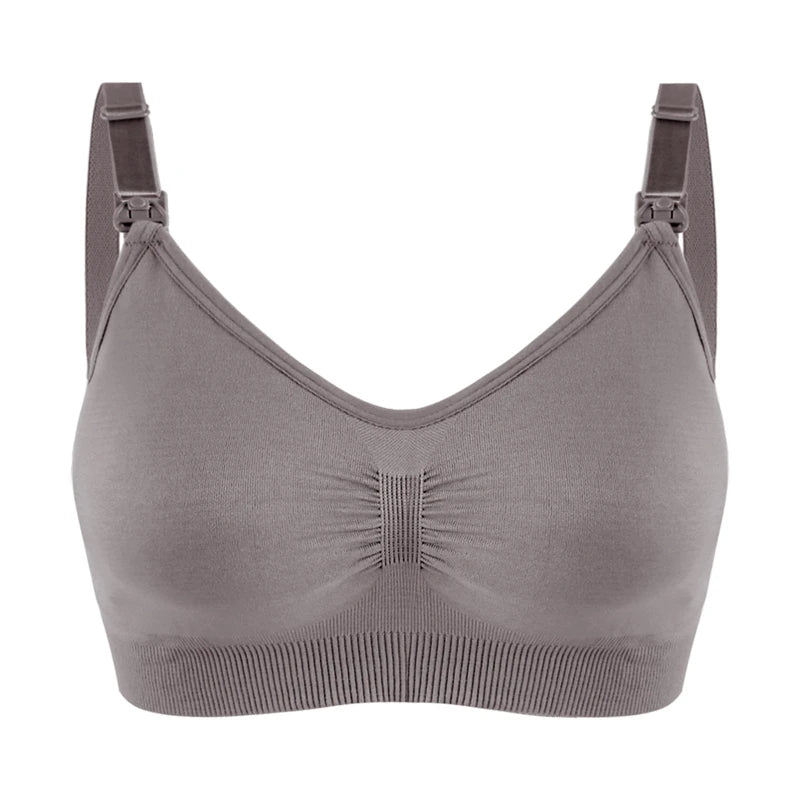 Soutien-gorge d'allaitement respirant sans couture - Soutien-gorge de maternité grande taille avec maintien