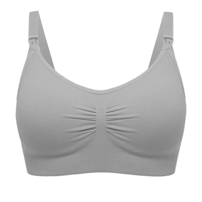 Soutien-gorge d'allaitement respirant sans couture - Soutien-gorge de maternité grande taille avec maintien