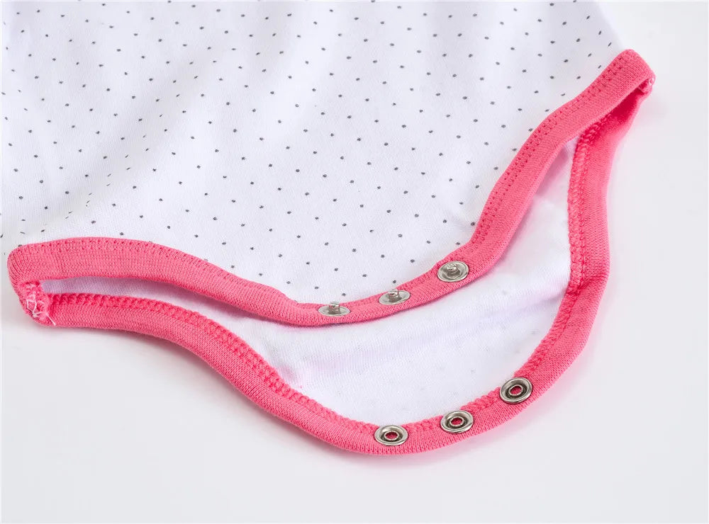 Bodies bébé fille lot de 3 ou 6 pièces - Vêtements d'été en coton manches courtes pour nouveau-nés 0-3 mois
