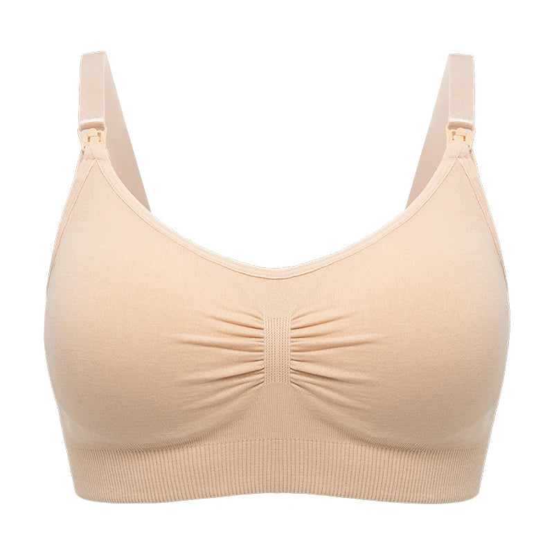 Soutien-gorge d'allaitement respirant sans couture - Soutien-gorge de maternité grande taille avec maintien