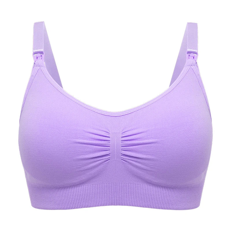 Soutien-gorge d'allaitement respirant sans couture - Soutien-gorge de maternité grande taille avec maintien