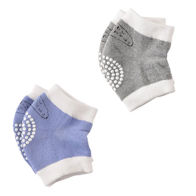Genouillères Bébé Respirantes - Protection Genoux - Coton Doux - 0-3 ans