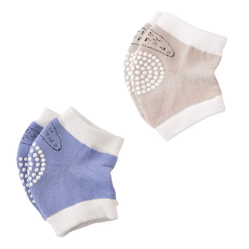 Genouillères Bébé Respirantes - Protection Genoux - Coton Doux - 0-3 ans