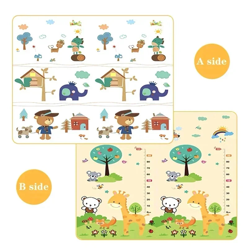 Tapis de Jeu pour Bébé - EPE Non-Toxique - 5 Tailles - Double Face - Sécurité Enfant