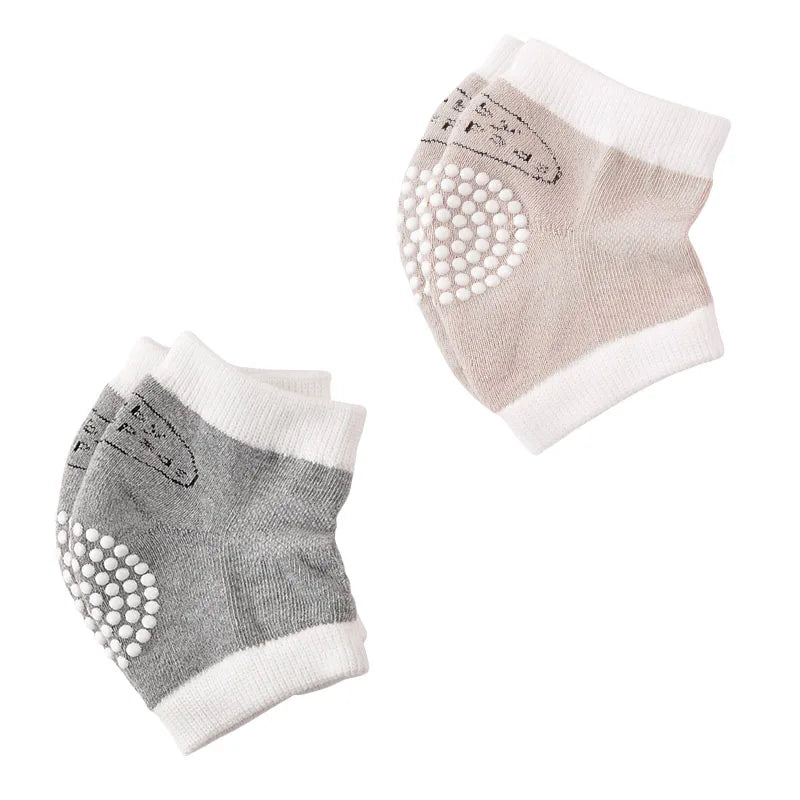 Genouillères Bébé Respirantes - Protection Genoux - Coton Doux - 0-3 ans