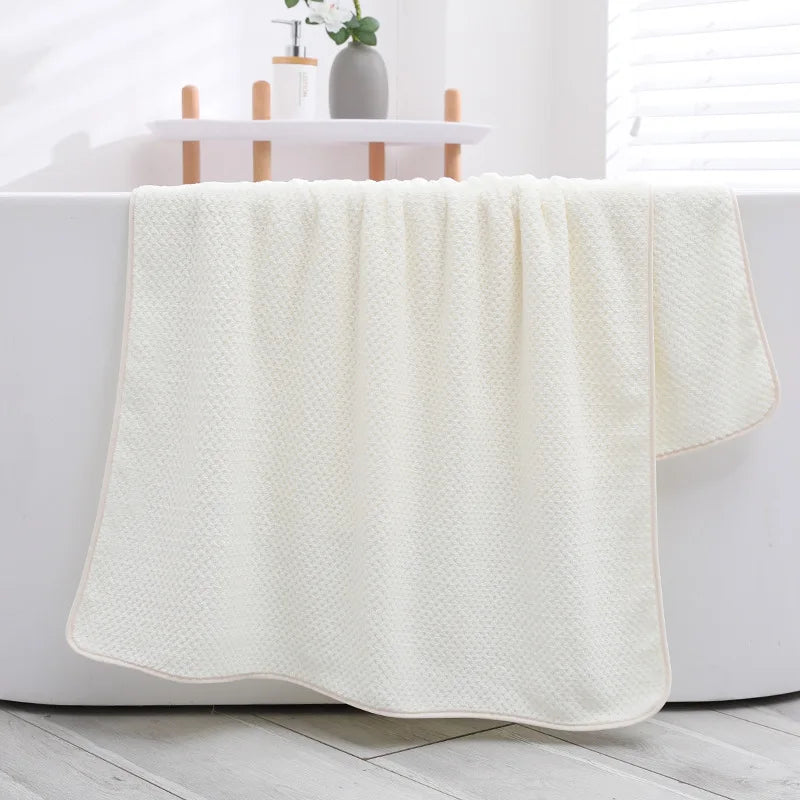 Serviette de Bain Bébé Ultra Douce - Peignoir en Polaire Corail - Couverture Emmaillotage