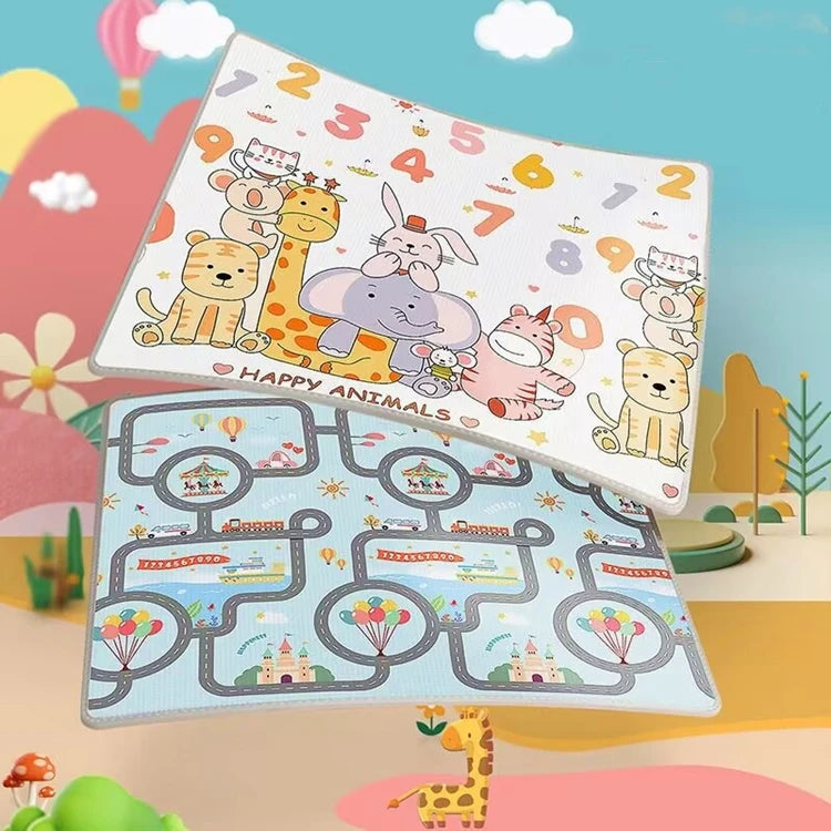 Tapis de Jeu pour Bébé - EPE Non-Toxique - 5 Tailles - Double Face - Sécurité Enfant