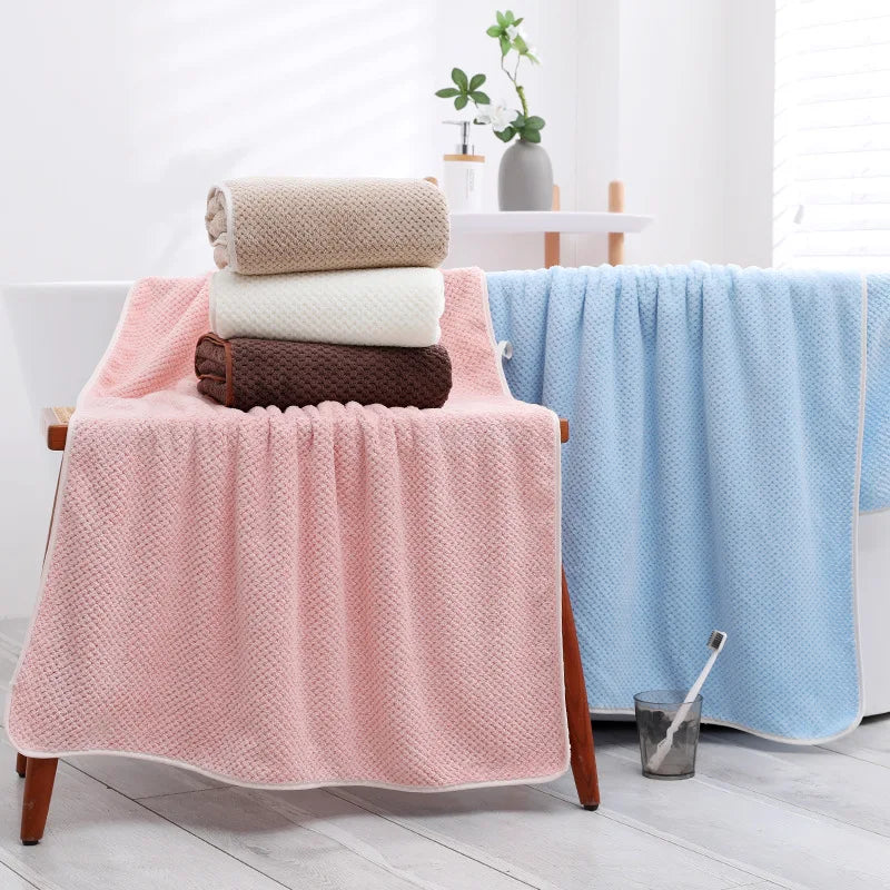 Serviette de Bain Bébé Ultra Douce - Peignoir en Polaire Corail - Couverture Emmaillotage