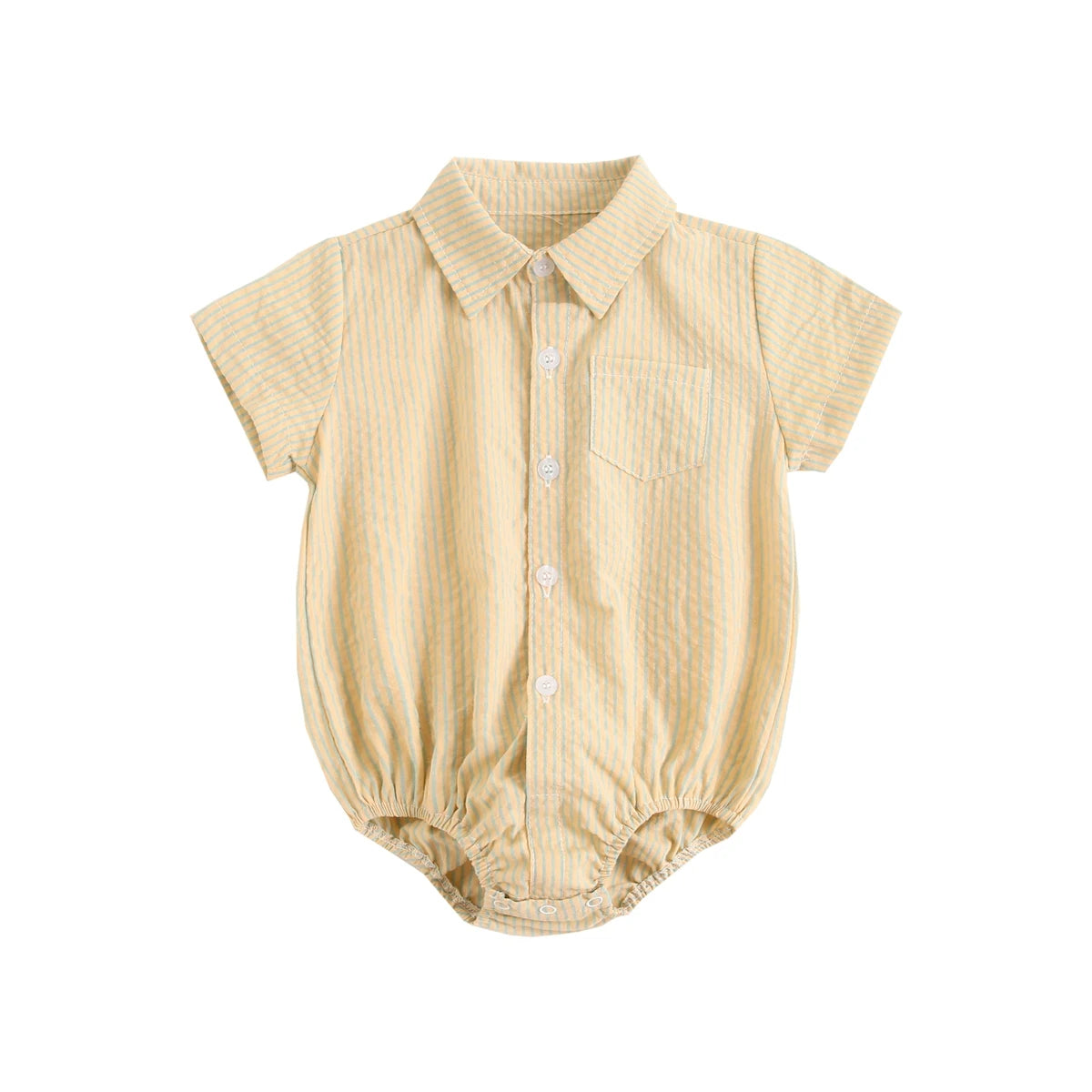 Body Manches Courtes pour Bébé Garçon - Coton Doux - Motif Carreaux - 0 à 12 mois