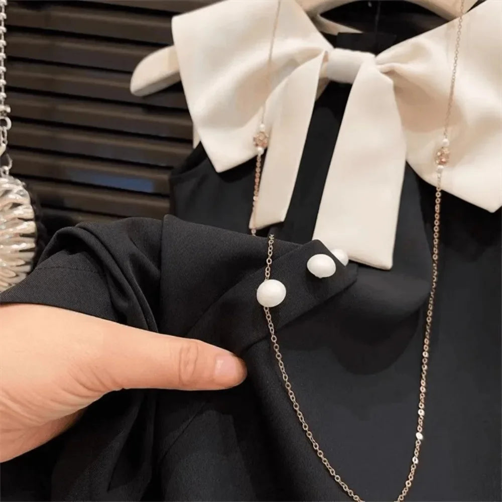 Robe princesse fille sans manches avec décoration nœud - Robe d'été pour anniversaire et fête - 2 à 7 ans