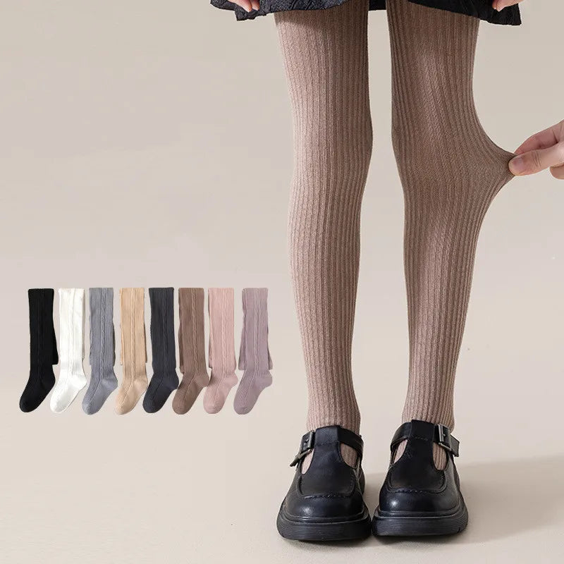 Collants en coton pour filles 0-12 ans - Collants respirants printemps automne hiver pour enfant et bébé