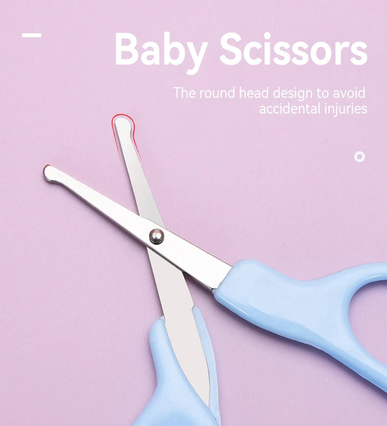 Kit de Soins pour Bébé AnGku - 8 Pièces - Trousse d'Hygiène Complète avec Boîte EVA
