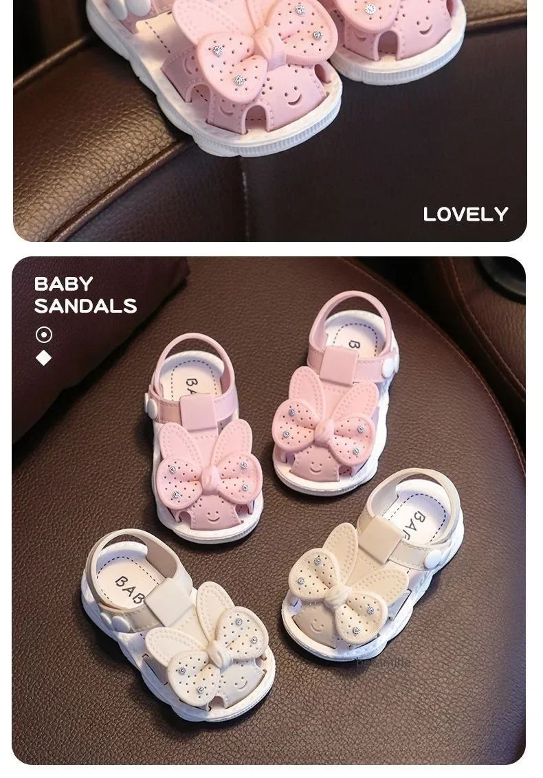 Sandales d'été antidérapantes pour filles - Semelles souples et légères