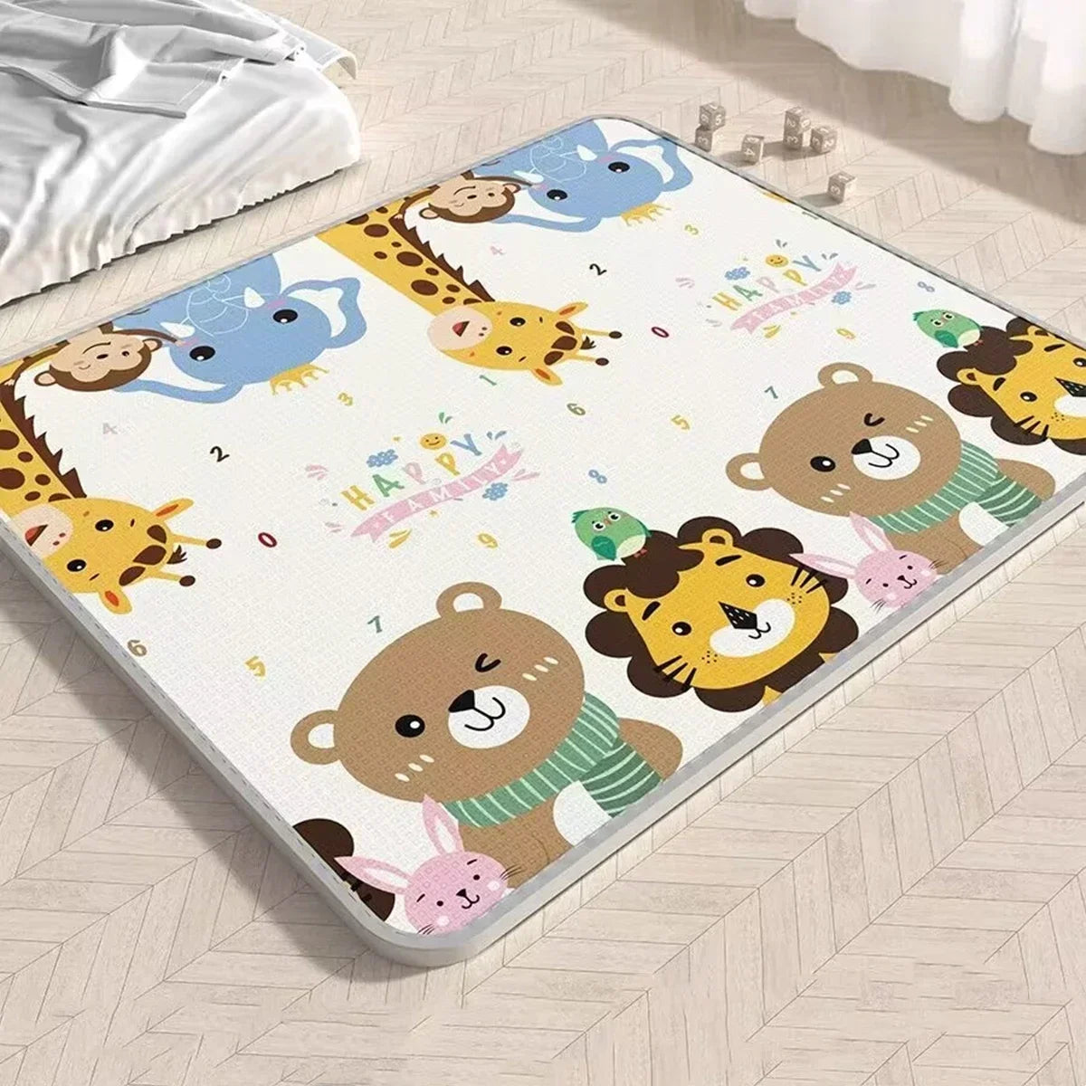 Tapis de Jeu pour Bébé - EPE Non-Toxique - 5 Tailles - Double Face - Sécurité Enfant