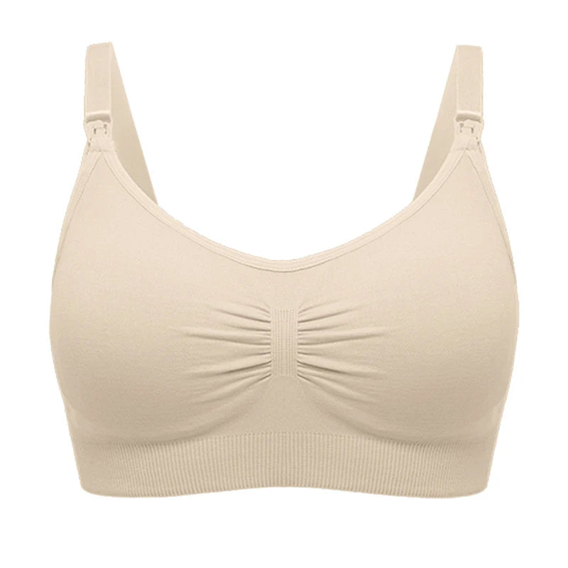 Soutien-gorge d'allaitement respirant sans couture - Soutien-gorge de maternité grande taille avec maintien