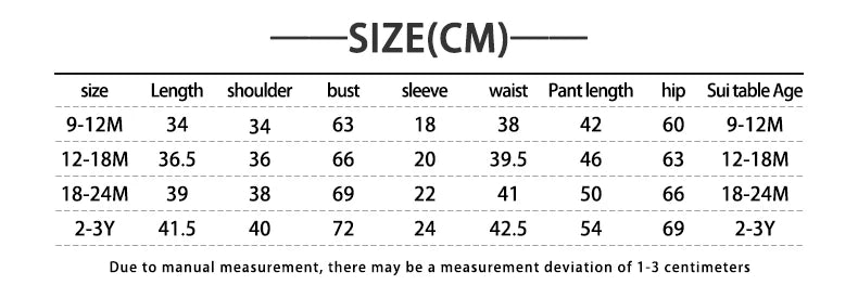 Ensemble Bébé Fille - Coton Tricoté - 2 Pièces - Haut + Pantalon - 1 à 3 ans