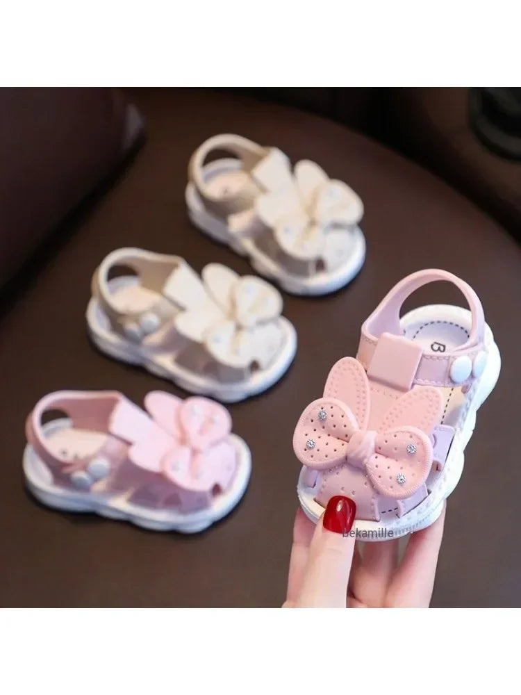 Sandales d'été antidérapantes pour filles - Semelles souples et légères