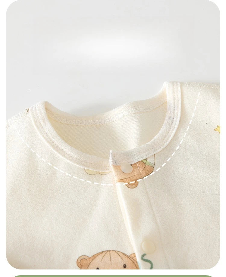 Grenouillère Bébé en Coton Pur - Nouveau-né - Pyjama Doux - 0 à 12 mois