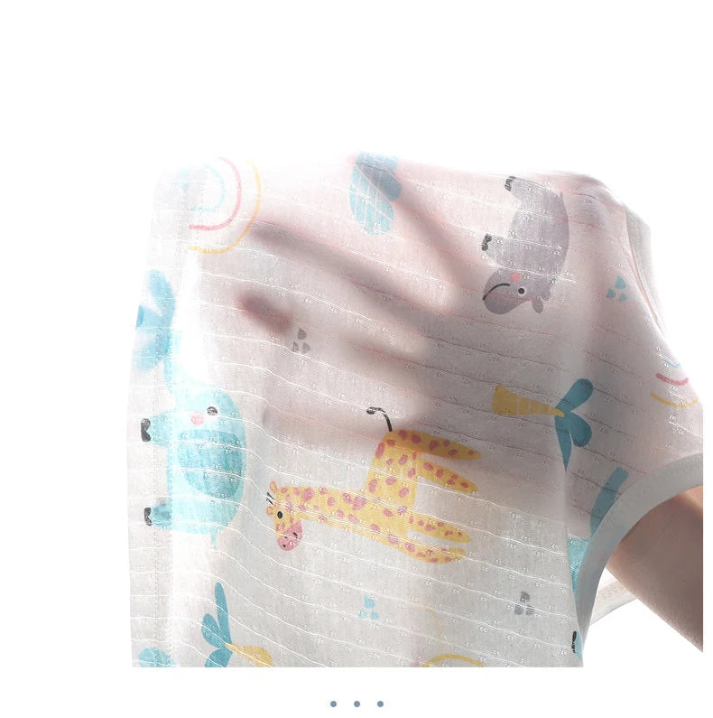 Ensemble bébé 2 pièces en coton imprimé - Débardeur + Short respirant pour filles et garçons - Été