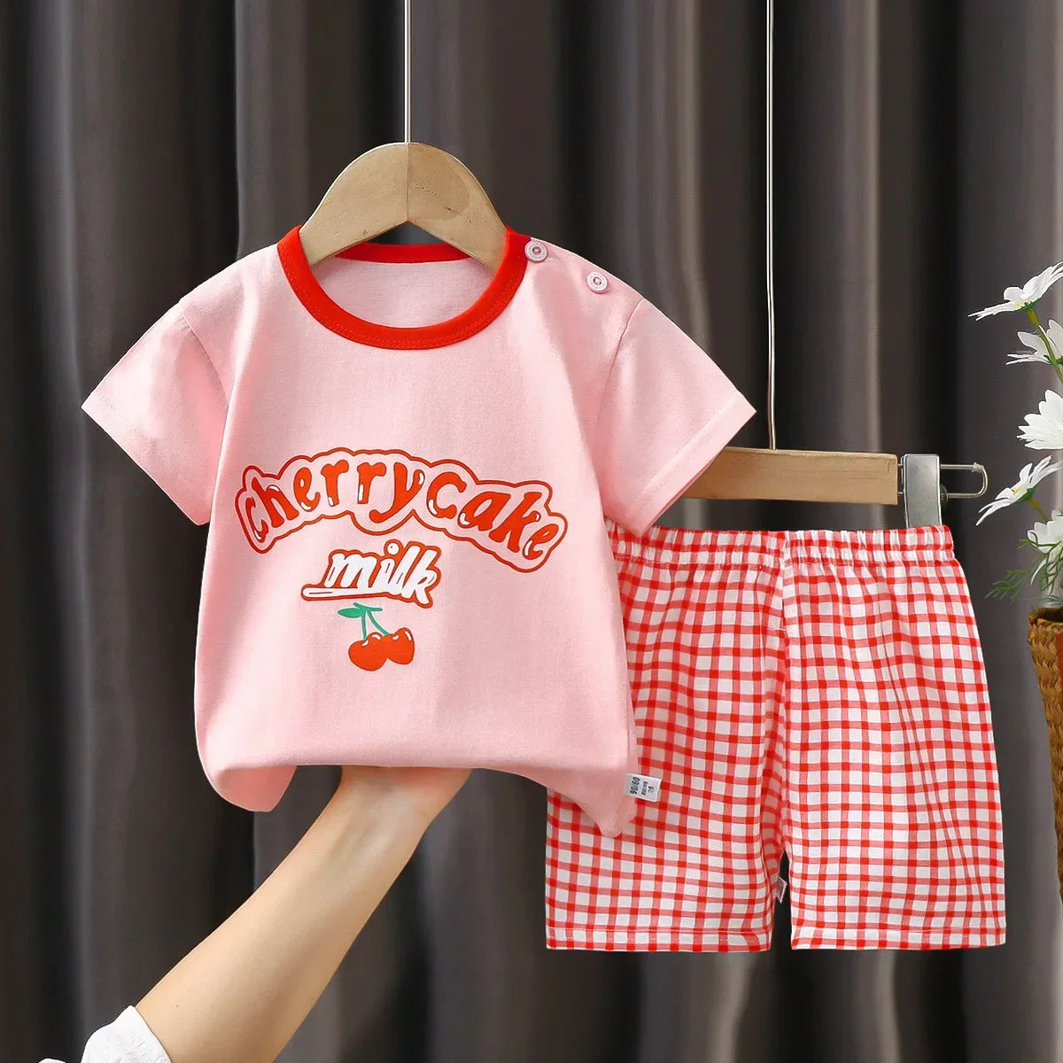 Ensemble Été Enfant 2 Pièces - T-shirt et Short en Coton - Fille et Garçon - 0-6 ans