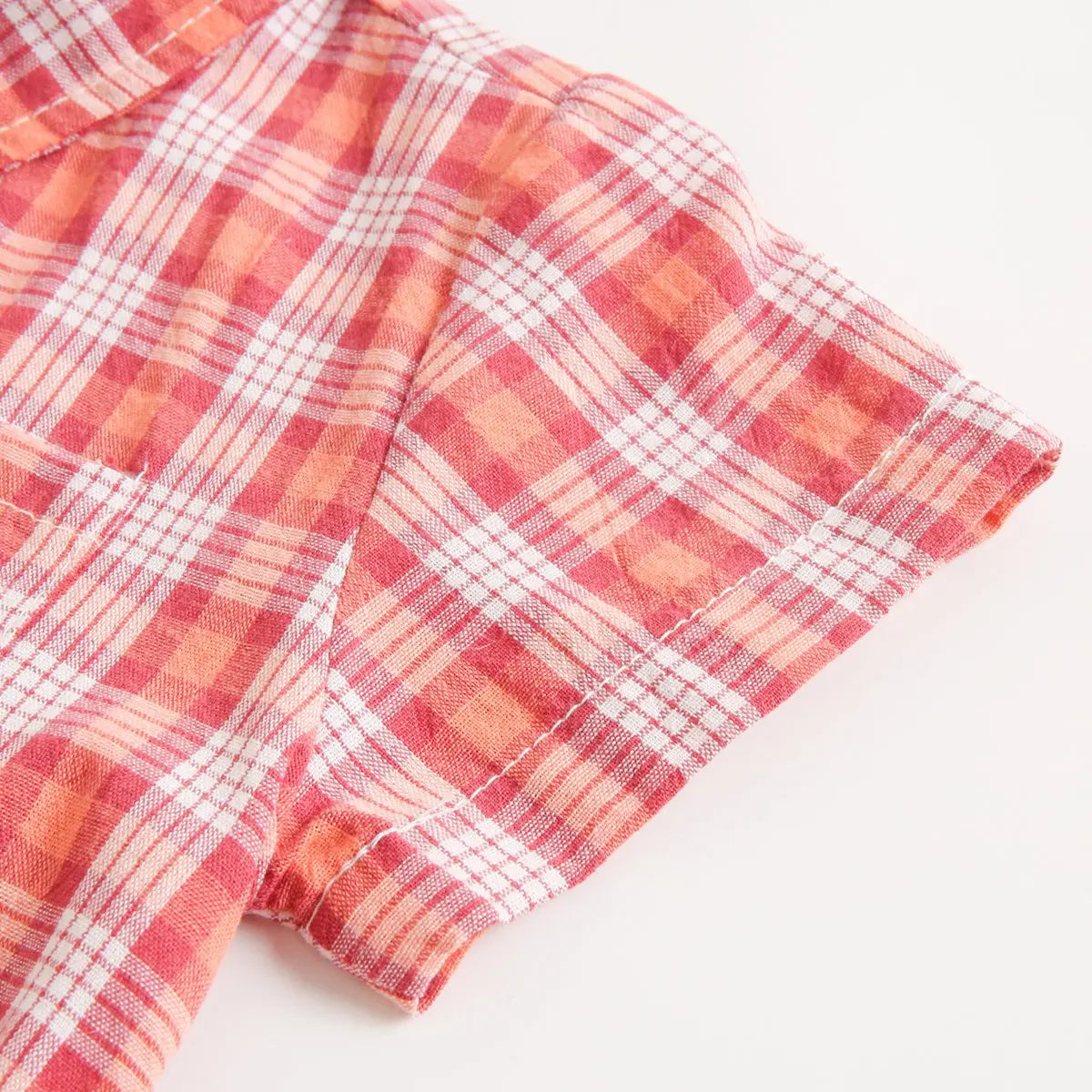 Body Manches Courtes pour Bébé Garçon - Coton Doux - Motif Carreaux - 0 à 12 mois