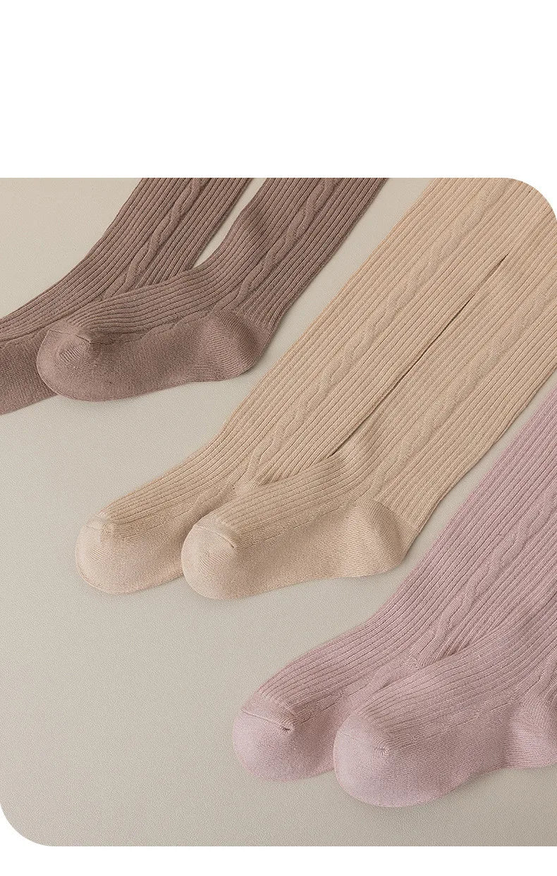 Collants en coton pour filles 0-12 ans - Collants respirants printemps automne hiver pour enfant et bébé