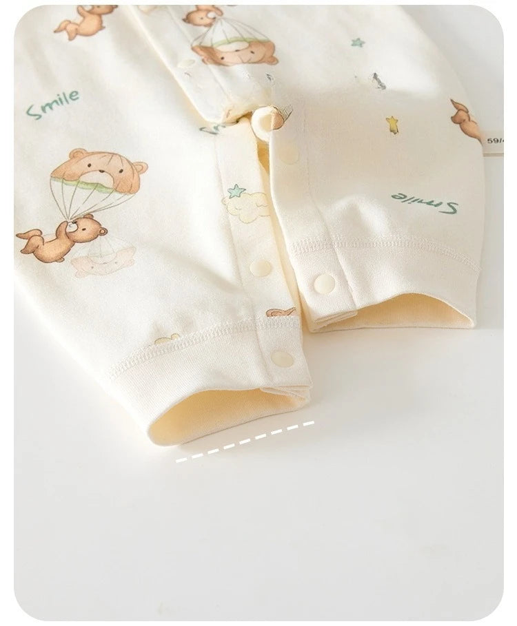 Grenouillère Bébé en Coton Pur - Nouveau-né - Pyjama Doux - 0 à 12 mois