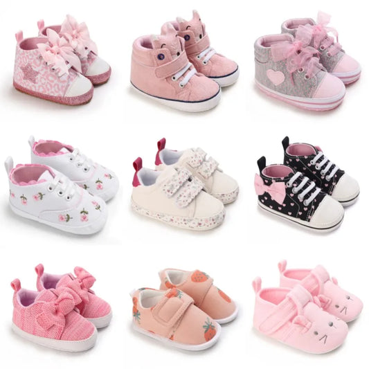 Chaussures de marche bébé semelles souples antidérapantes - Chaussures sport décontractées printemps automne pour premiers pas