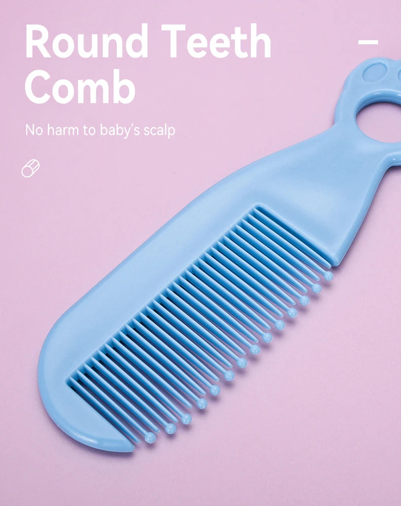 Kit de Soins pour Bébé AnGku - 8 Pièces - Trousse d'Hygiène Complète avec Boîte EVA