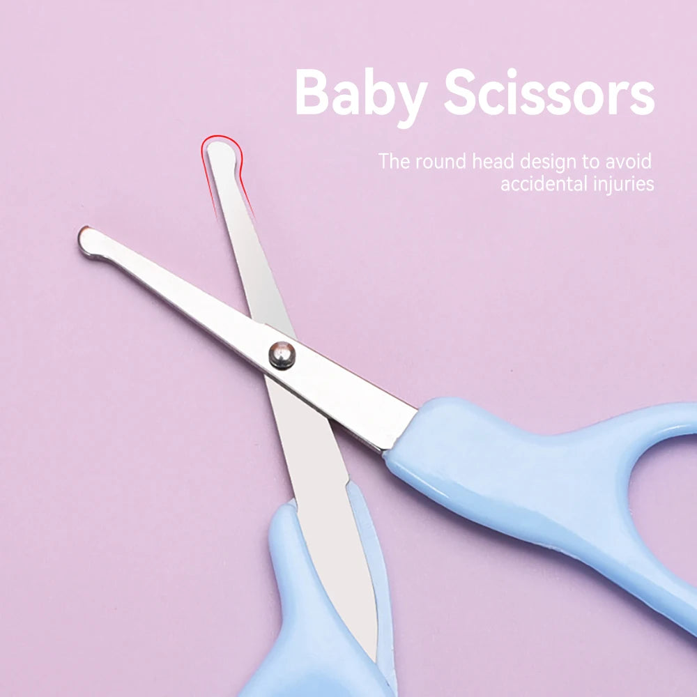 Kit de Soins pour Bébé AnGku - 8 Pièces - Trousse d'Hygiène Complète avec Boîte EVA