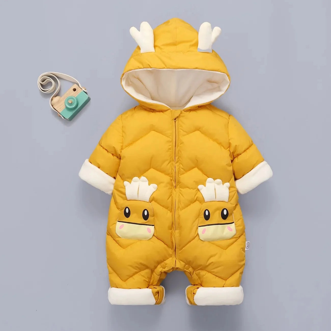 Combinaison d'Hiver pour Bébé - Velours Épais - Motif Cerf - 0 à 2 ans - OLEKID!