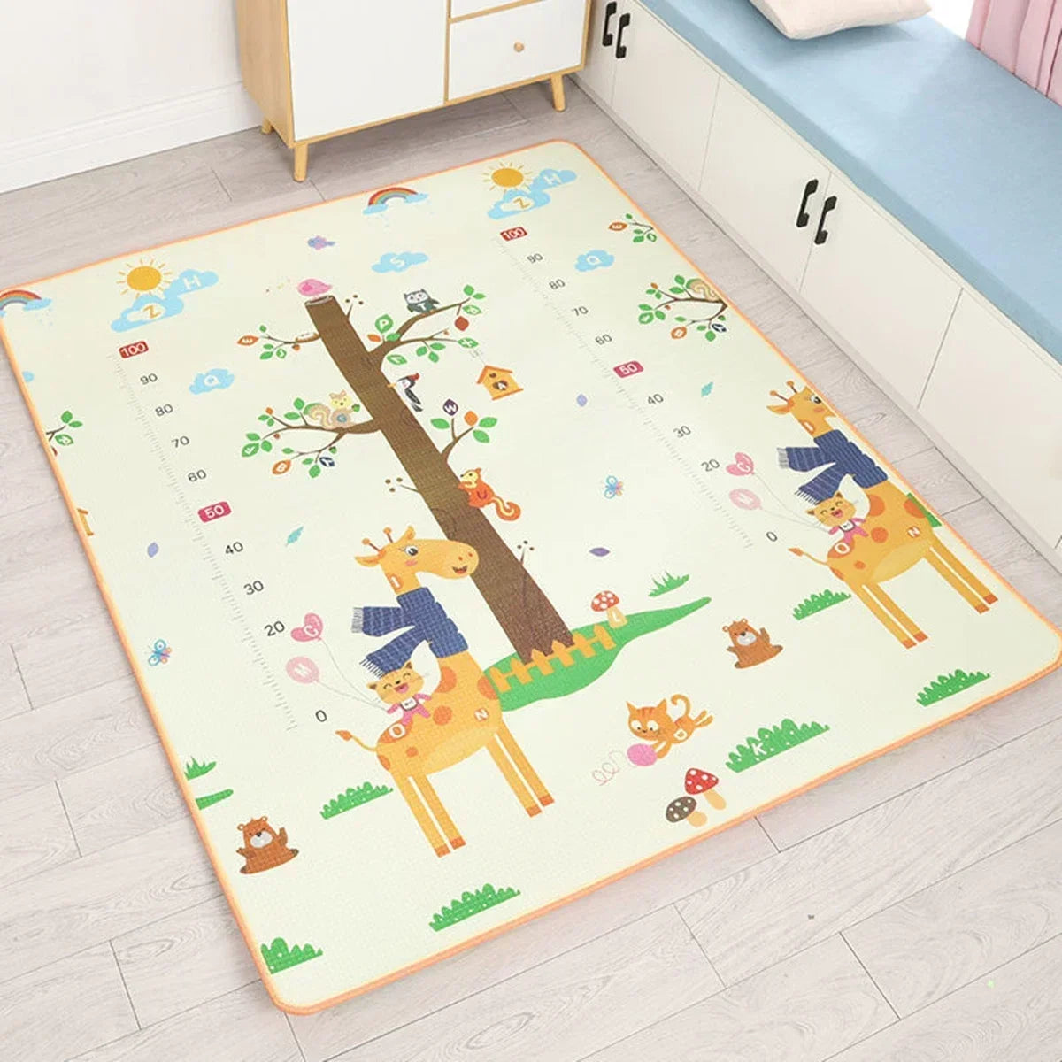 Tapis de Jeu pour Bébé - EPE Non-Toxique - 5 Tailles - Double Face - Sécurité Enfant