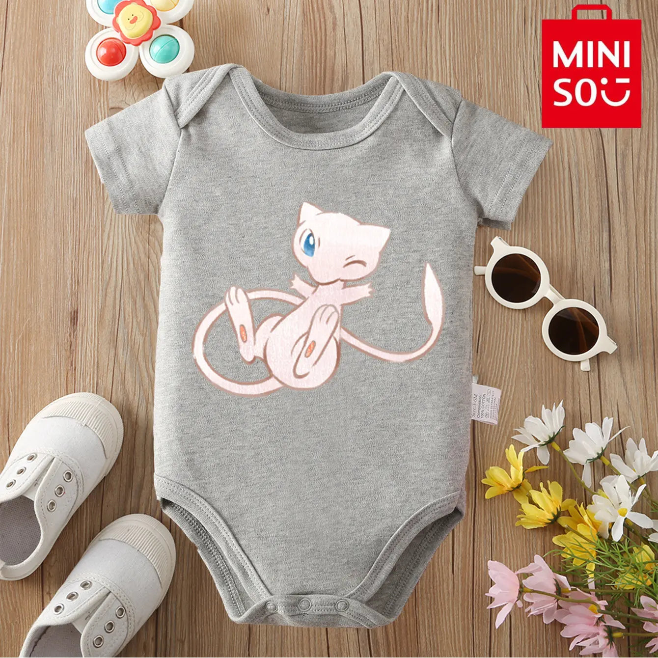 Body Bébé Tom et Jerry - 100% Coton - Doux et Confortable - 0-12 mois