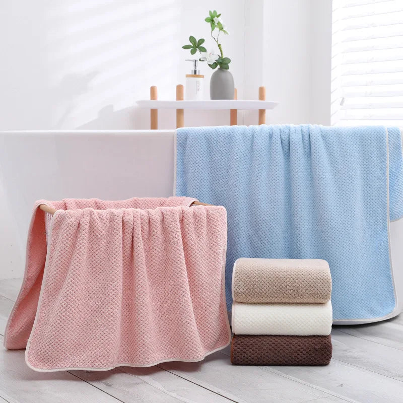 Serviette de Bain Bébé Ultra Douce - Peignoir en Polaire Corail - Couverture Emmaillotage