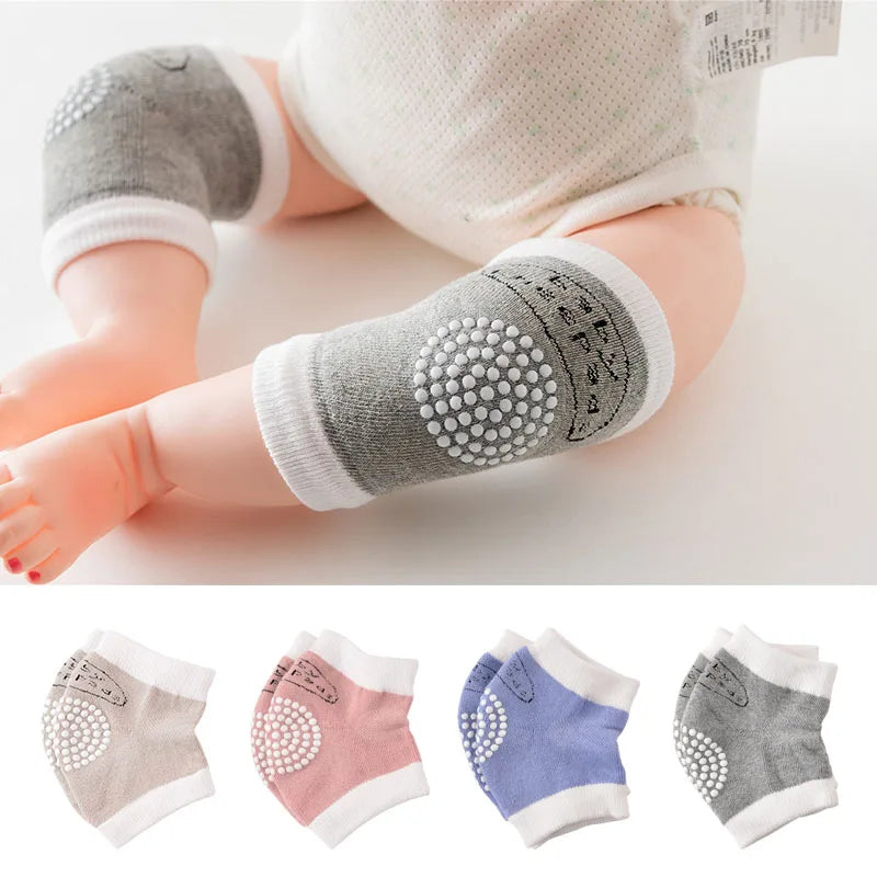 Genouillères Bébé Respirantes - Protection Genoux - Coton Doux - 0-3 ans