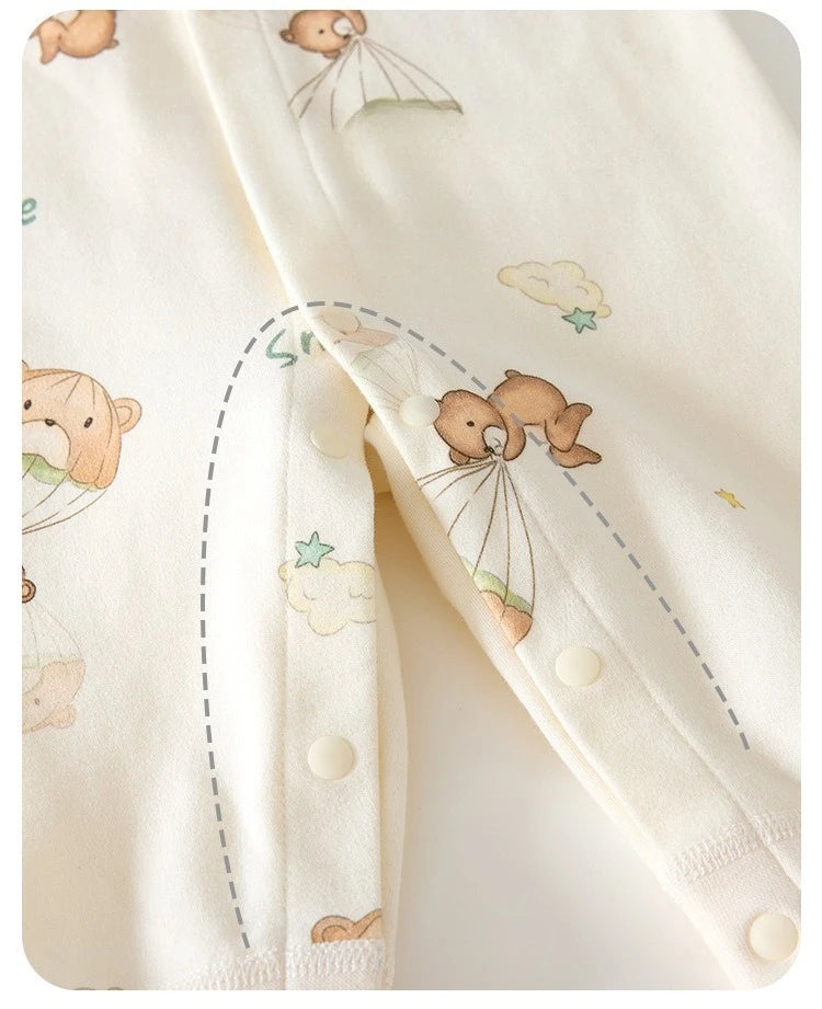 Grenouillère Bébé en Coton Pur - Nouveau-né - Pyjama Doux - 0 à 12 mois