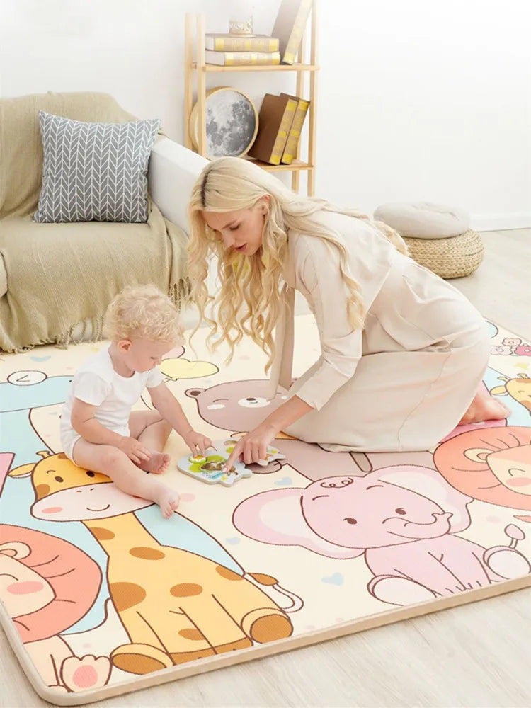 Tapis de Jeu pour Bébé - EPE Non-Toxique - 5 Tailles - Double Face - Sécurité Enfant
