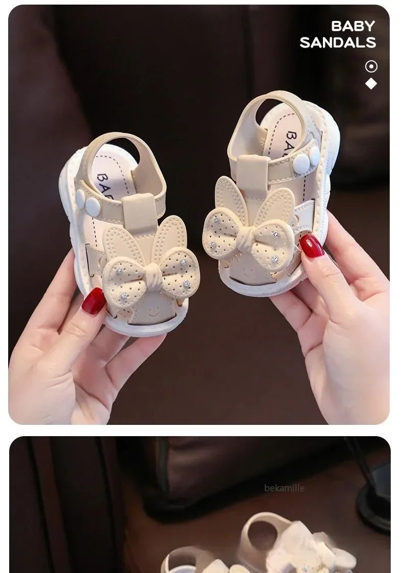 Sandales d'été antidérapantes pour filles - Semelles souples et légères