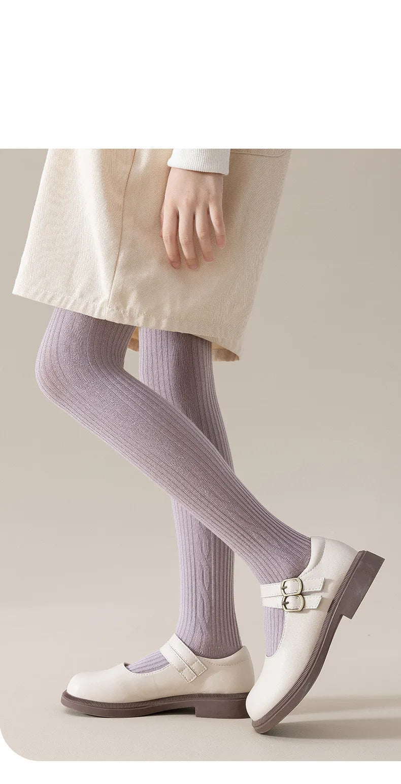 Collants en coton pour filles 0-12 ans - Collants respirants printemps automne hiver pour enfant et bébé