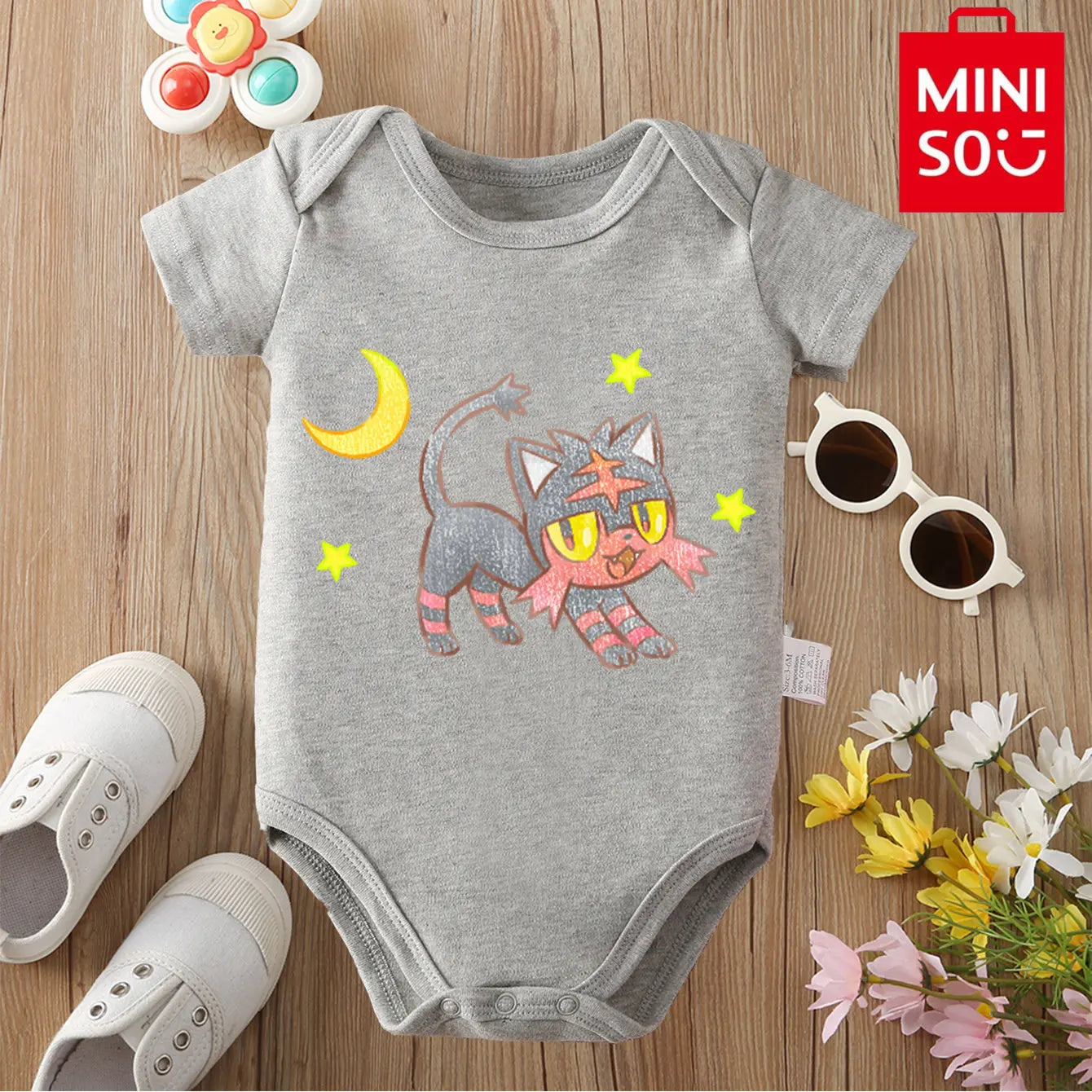 Body Bébé Tom et Jerry - 100% Coton - Doux et Confortable - 0-12 mois