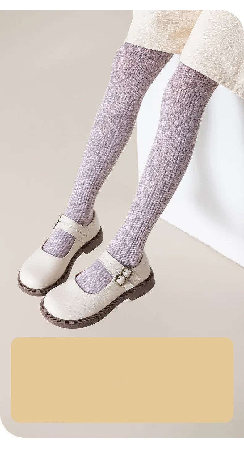 Collants en coton pour filles 0-12 ans - Collants respirants printemps automne hiver pour enfant et bébé