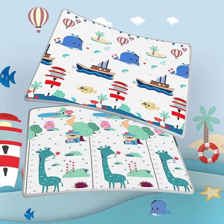 Tapis de Jeu pour Bébé - EPE Non-Toxique - 5 Tailles - Double Face - Sécurité Enfant