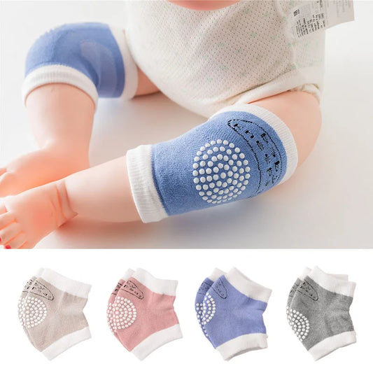 Genouillères Bébé Respirantes - Protection Genoux - Coton Doux - 0-3 ans
