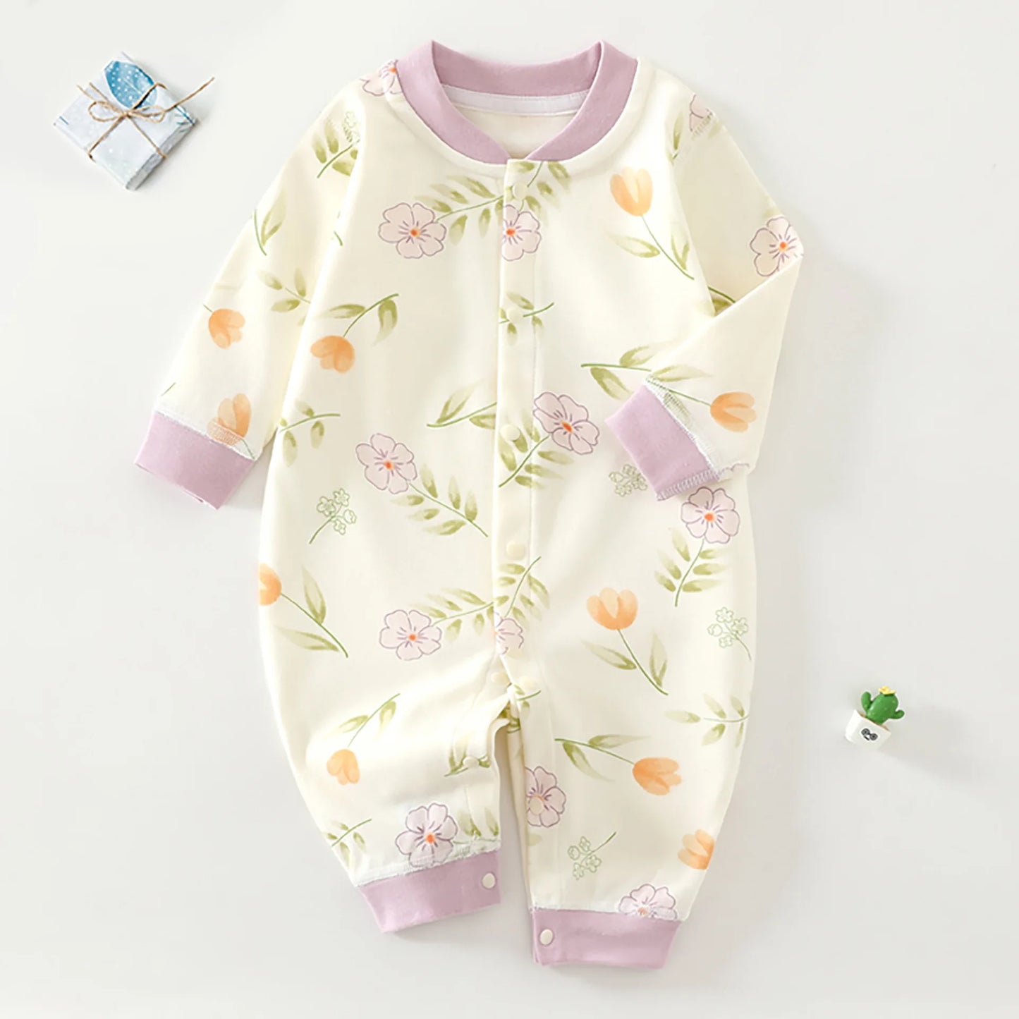 Grenouillère Bébé en Coton Pur - Nouveau-né - Pyjama Doux - 0 à 12 mois