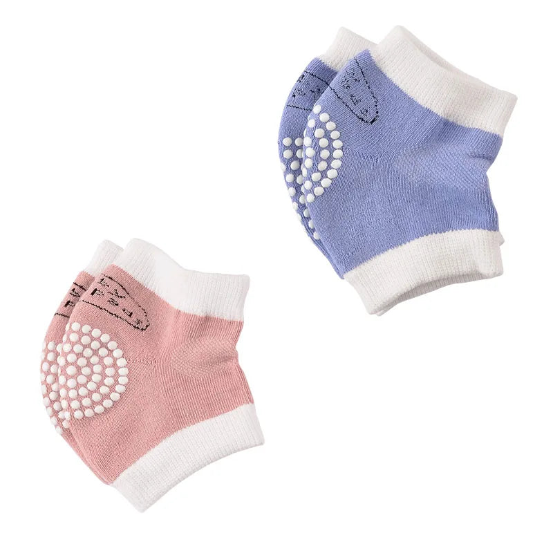 Genouillères Bébé Respirantes - Protection Genoux - Coton Doux - 0-3 ans